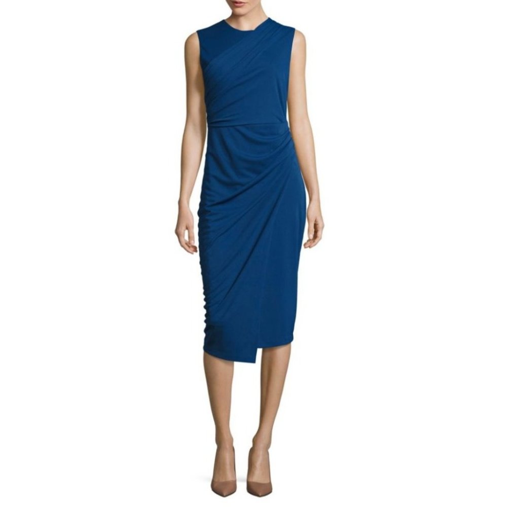 NWT Draped Sleeveless Midi Dress by DKNY